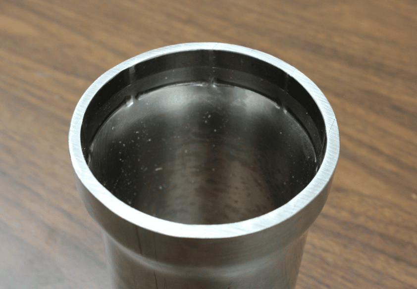 Closeup of tube end made with segmented fingers - Winton Machine USA