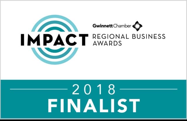 Gwinnett Chamber IMPACT Regional Business Awards 2018 Finalist