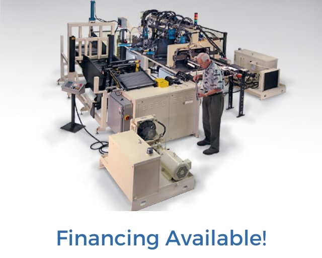 Financing Available for Winton Machine USA High Speed Forming Center