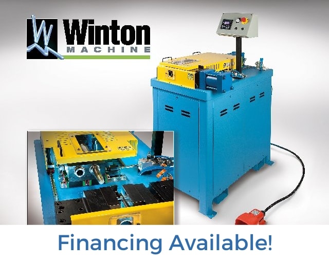 Financing Available for Winton Machine USA DH50 Double Hit Ram End Forming Machine