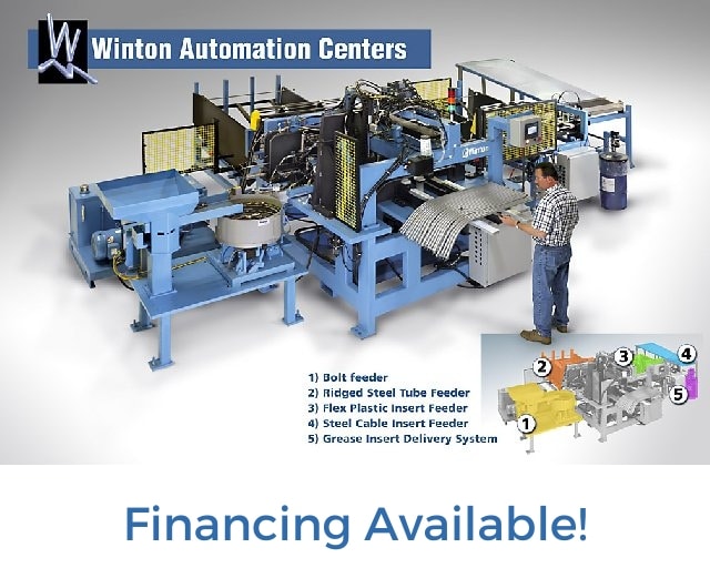 Financing Available for Winton Machine USA Tube Fabrication Center