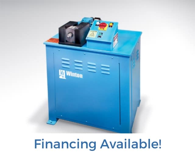 Financing Available for the Winton Machine USA Model E50 Segmentated Finger Type Expander