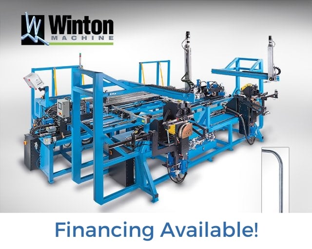 Winton Machine USA Automatic Twin Head Bender Financing Available