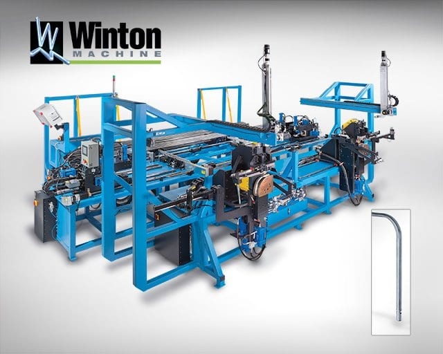 The Winton Machine USA SB16 CNC Serpentine Tube Bender is used to form back to back 180° bends in a single work piece.