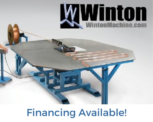 Winton Machine USA CNC Serpentine Tube Bending Machine Financing Available