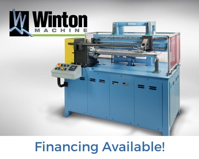 Winton Machine USA DRB25 CNC Drum Bender Financing Available