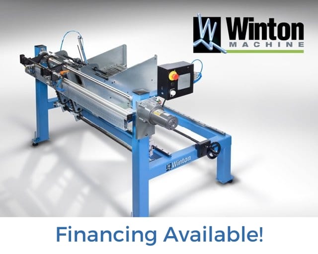 Winton Machine USA Hopper Loader for CNC Rotary Benders & End Formers Financing Available