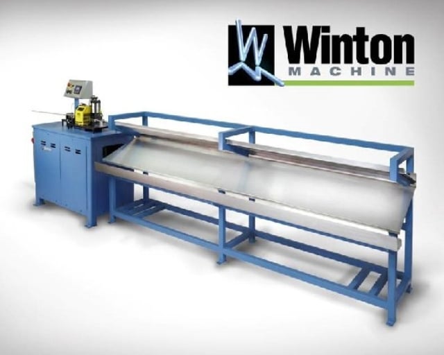 Winton Machine USA's CTL-12L automatic, programmable lathe type cut-off machine allows you to program the material feed rate, & part length & quantity.