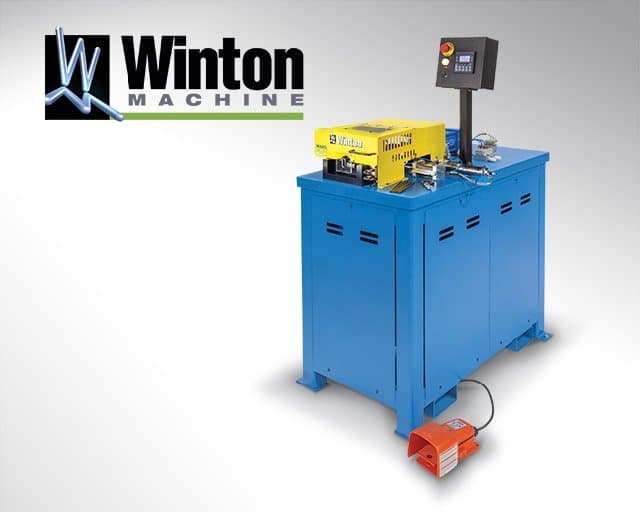 The Winton USA TH25 Triple Hit End Former is a PLC contolled programmable tube end forming machine producing single, double, & triple hit end forms