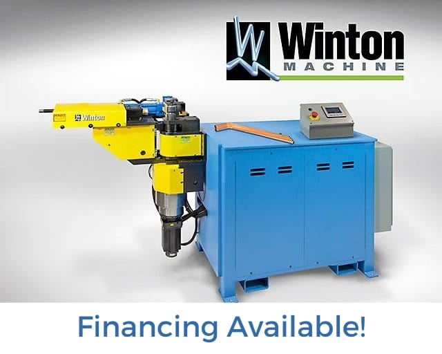Winton Machine USA RD30 NC Mandrel Wipe Bender Financing Available