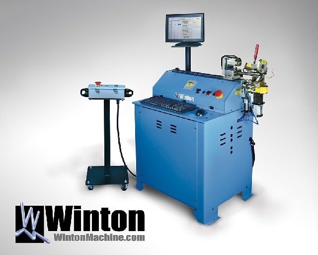The Winton Machine USA RD5 is a 3 axis CNC bender that bends semi-rigid coax cable using a rotary wipe process for excellent signal transmission.