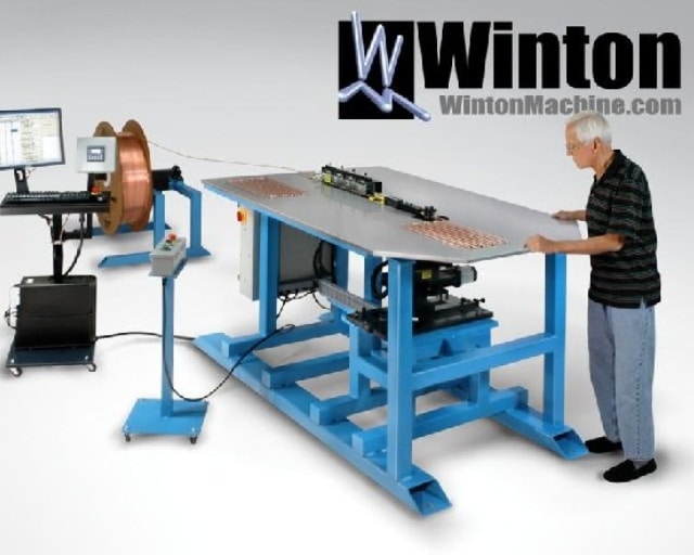 The Winton Machine USA SB10 Serpentine Tube Bender forms precision bends in a single piece of tubing without R axis plane rotation.