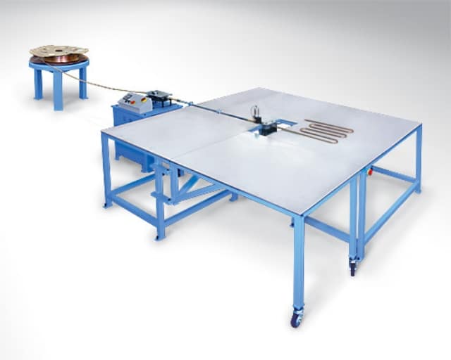 The Winton Machine USA SB16 CNC Serpentine Tube Bender is used to form back to back 180° bends in a single work piece.
