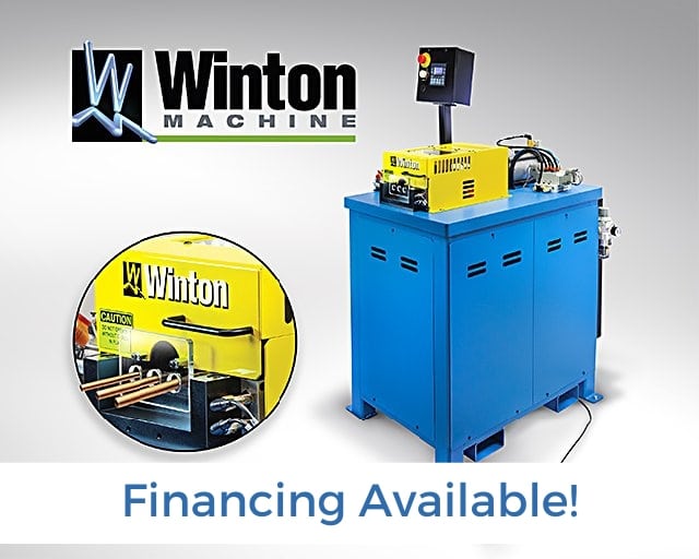 Winton Machine USA SH25 3X Single Hit Tube End Forming Machine Financing Available