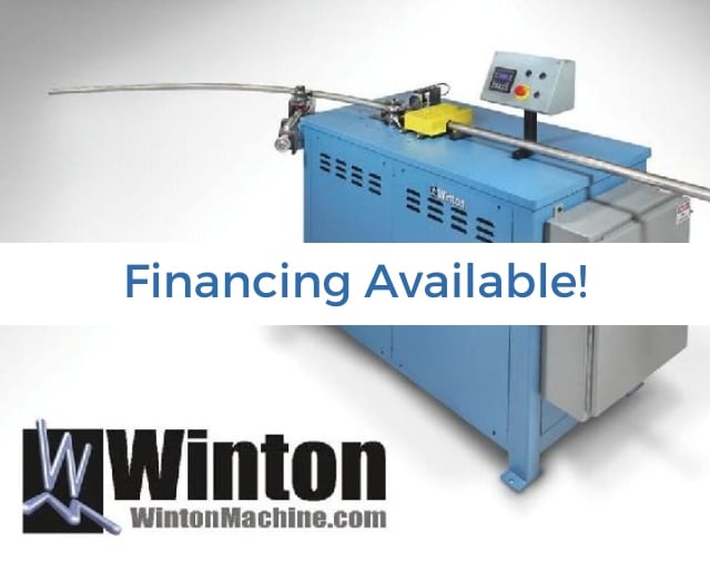 Winton Machine USA TR40 CNC Roll Bender Financing Available