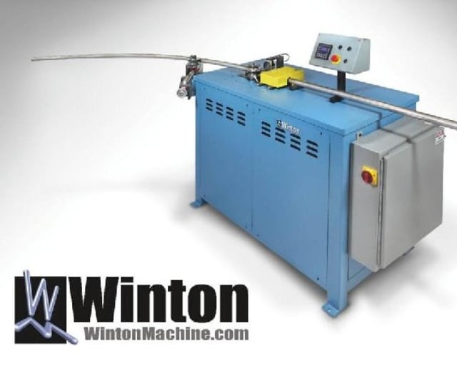The TR40 tube bender, designed and manufactured by Winton Machine USA is a precision 2 axis CNC machine roll bender that is designed to impart multiple radii in a single work piece.