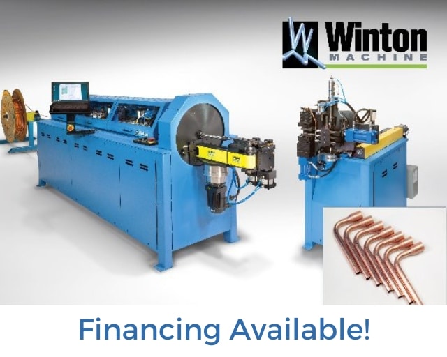 Winton Model OB23 CNC Orbital Tube Bending System with Integrated Tube End Former Financing Available