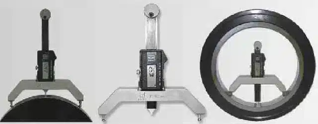 Large Radius Measuring Device is suitable for measuring large inside & outside radii of copper, aluminum, steel, & other tubes.